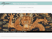 Tablet Screenshot of myersfineart.com